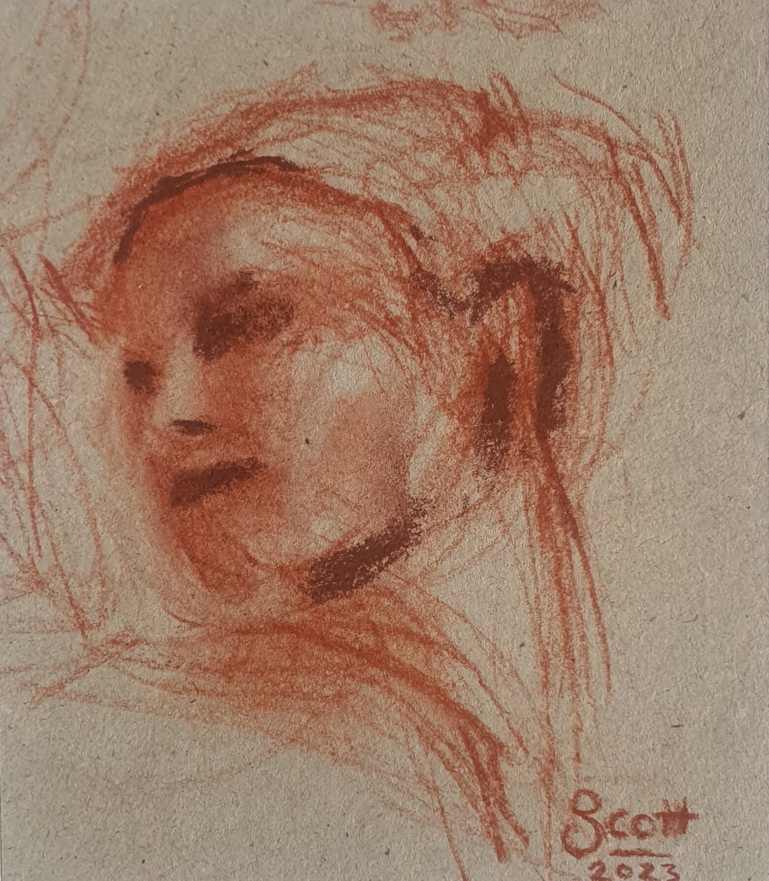 12+ Conte Crayon Drawing