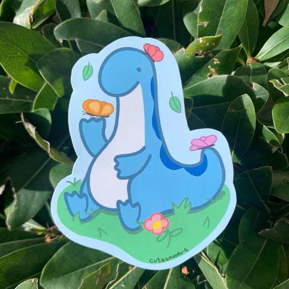 Palworld Relaxaurus Sticker: Glossy Vinyl Kawaii Decal