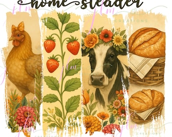 Homesteader Png | Watercolor Brushstroke Homestead Mama digital download | Chicken Lover PNG | Farmer's Market Design | Farm life png
