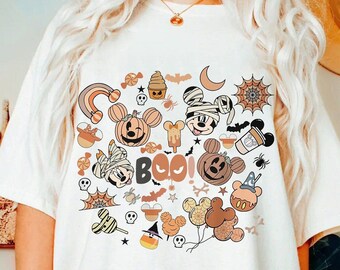 Spooky Season Halloween 2025 Shirt, Disney Halloween Matching Tshirt, Mickey's Not So Scary Party, Mickey and Friends Pumpkin Halloween
