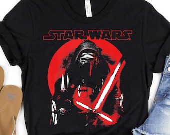 Retro Star Wars Kylo Ren Sunset Shirt, Galaxy'S Edge Trip T-shirt, Vintage Magic Kingdom Tee, Star Wars Outfit Family Trip