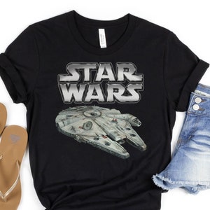 Vintage Star Wars Millennium Falcon Ship Three Stripes Shirt, May The 4Th Be With You Tshirt, Galaxy'S Edge Trip Tee, Star Wars Day Matching
