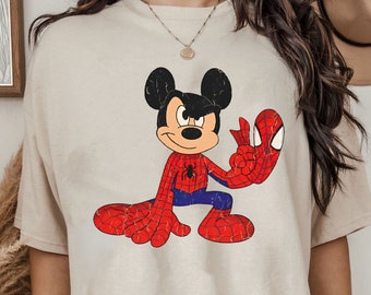 Disney Mickey Mouse Custom Spider Man Shirt, Funny Mickey And Friends T-shirt, Wdw Magic Kingdom Tee, Disney Group MAtching Shirt