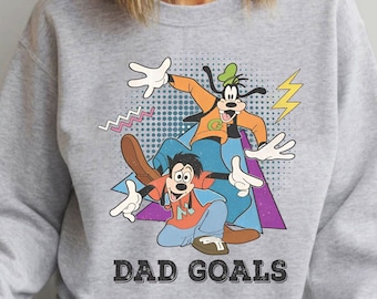 Retro 90S Disney A Goofy Movie Shirt, Max Goof And Goofy Dad Goals T-shirt, Dad And Son Matching Tee, Father's Day Gift Ideas, Disney Trip