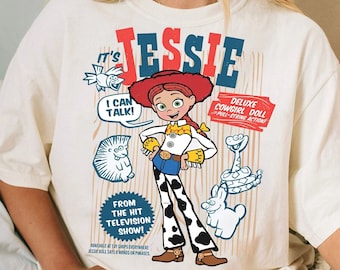 Chemise rétro Disney Pixar Toy Story, T-shirt portrait drôle de cow-girl Jessie, t-shirt Wdw Magic Kingdom, voyage en famille Disneyland 2025 cadeau d'anniversaire