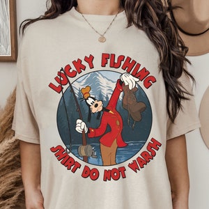 Vintage Disney Ein Doof Film Shirt, lustiges doofes glückliches Fischen T-Shirt, Disney Goofy Papa T-Shirt, Vatertagsgeschenkideen, Fischen Papa T-Shirt
