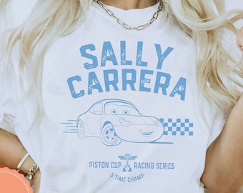 Vintage Disney Cars Sally Shirt, Disney Pixar Cars T-shirt, Sally Carrera, Piston Cup Tee, Disneyland Trip Outfit, Disney Birthday Boy