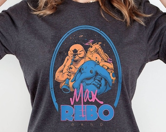 Vintage Star Wars Max Rebo Band Shirt, Star Wars Alien Music Band Tshirt, Funny Star Wars Matching Tee, Galaxy Edge Trip Outfit
