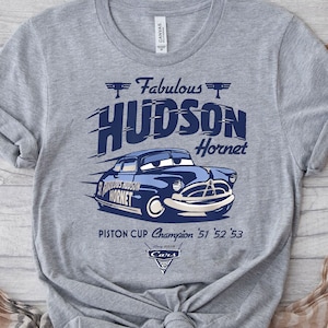 Retro Disney Cars Fabulous Hudson Hornet Shirt, Funny Doc Hudson T-Shirt, Piston Cup Legend Tee, Lightning Mcqueen 95, Pixar Car Movie