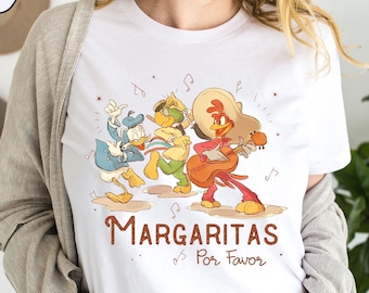 Retro Disney Margarita Shirt, Funny Margaritas Por Favor Tshirt, The Three Caballeros Tee, Disneyland Trip Family Outfits, WDW Magic Kingdom