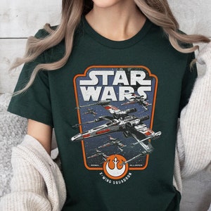 Vintage 90S Star Wars X-Wing Red Squadron Shirt, Galaxy&#39;S Edge T-shirt, Disneyland Family Matching Tee, Star Wars Outfit, Disney Family Trip