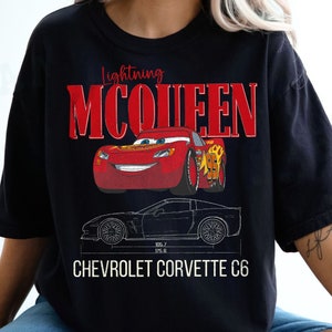 Vintage Disney Pixar Car Land Shirt, Retro Disney Lightning Mcqueen 95 T-shirt, Funny Sally Carrera Tee, Disneyland Holiday Vacation