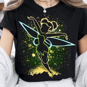 Retro Disney Peter Pan Tinker Bell Portrait Shirt, Birthday Girl Trip Tshirt, Disney Princess Group, The Magic Kingdom, Cute Princess Outfit