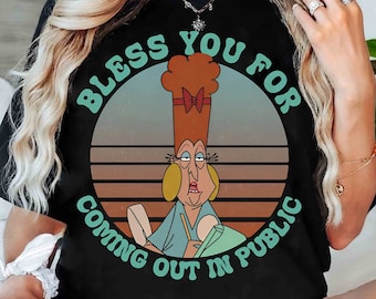Vintage Disney The Emperor'S New Groove Shirt, Funny Mata Bless You For Coming Out In Public T-Shirt, Disneyland Family Holiday Vacation Tee