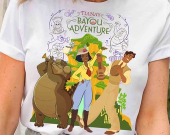 Cute Tiana'S Bayou Adventure Matching Shirt, Disney Princess And The Frog T-Shirt, Louis Naveen Ray Tee, Disneyland Family Vacation 2025