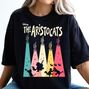 Funny Disney The Aristocats Retro Shirt, Disney Everybody Wants To Be A Cat T-shirt, Funny O’Malley And The Alley Cats Music Tee Birthday