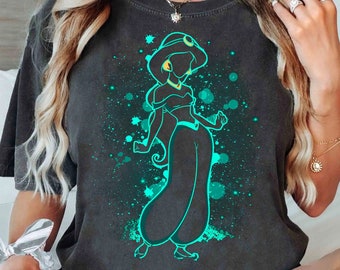Retro Disney Aladdin Jasmine Princess Portrait Shirt, Birthday Girl Trip Tshirt, Disney Princess Group, The Magic Kingdom, Princess Outfit