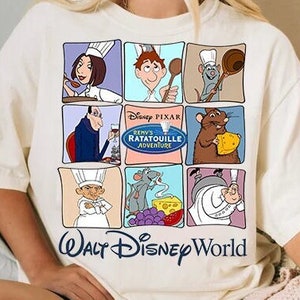 Disney Pixar Remy Mouse Chef Anyone Can Cook Shirt, Remy Ratatouille Vintage T-shirt, Wdw Magic Kingdom Tee, Disneyland Birthday Family Trip