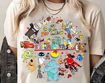 Retro Disney Pixar Fest 2025 T-shirt, Inside Out-gruppen, Monster Inc, Toy Story Land T-shirt, Pixar Pals Playtime Party T-shirt, Disney World-resa