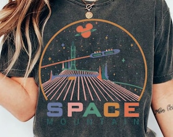 Retro 90S Disney Space Mountain Shirt, Funny Mickey And Friends T-shirt, Wdw Magic Kingdom Tee, Disneyland Trip Family Holiday Outfits