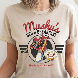 Funny Disney Mulan Mushu&#39;S Shirt, Bed And Breakfast Poster T-shirt, Wdw Magic Kingdom Matching Tee, Disneyland Family Gift