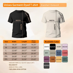 a t - shirt with different colors and sizes