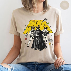 Funny Disney Star Wars Shirt, Retro Darth Vader And Stormtrooper Costume Mickey Ears T-shirt, Galaxy&#39;S Edge Holiday Tee, Birthday Boy Girl