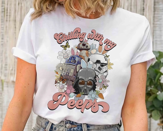 Funny Star Wars Chilling With My Peeps Shirt, Cute Disney Easter