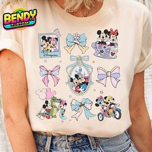 Coquette Bow Mickey And Friends Disney Trip Shirt, Best Day Ever T-shirt , WDW Disneyland Magic Kingdom Family Matching Tee, Disney Vacation