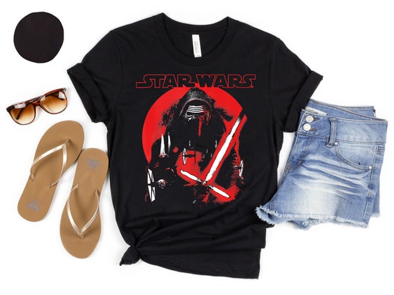 Retro Star Wars Kylo Ren Sunset Shirt, Galaxy'S Edge Trip T-shirt, Vintage Magic Kingdom Tee, Star Wars Outfit Family Trip