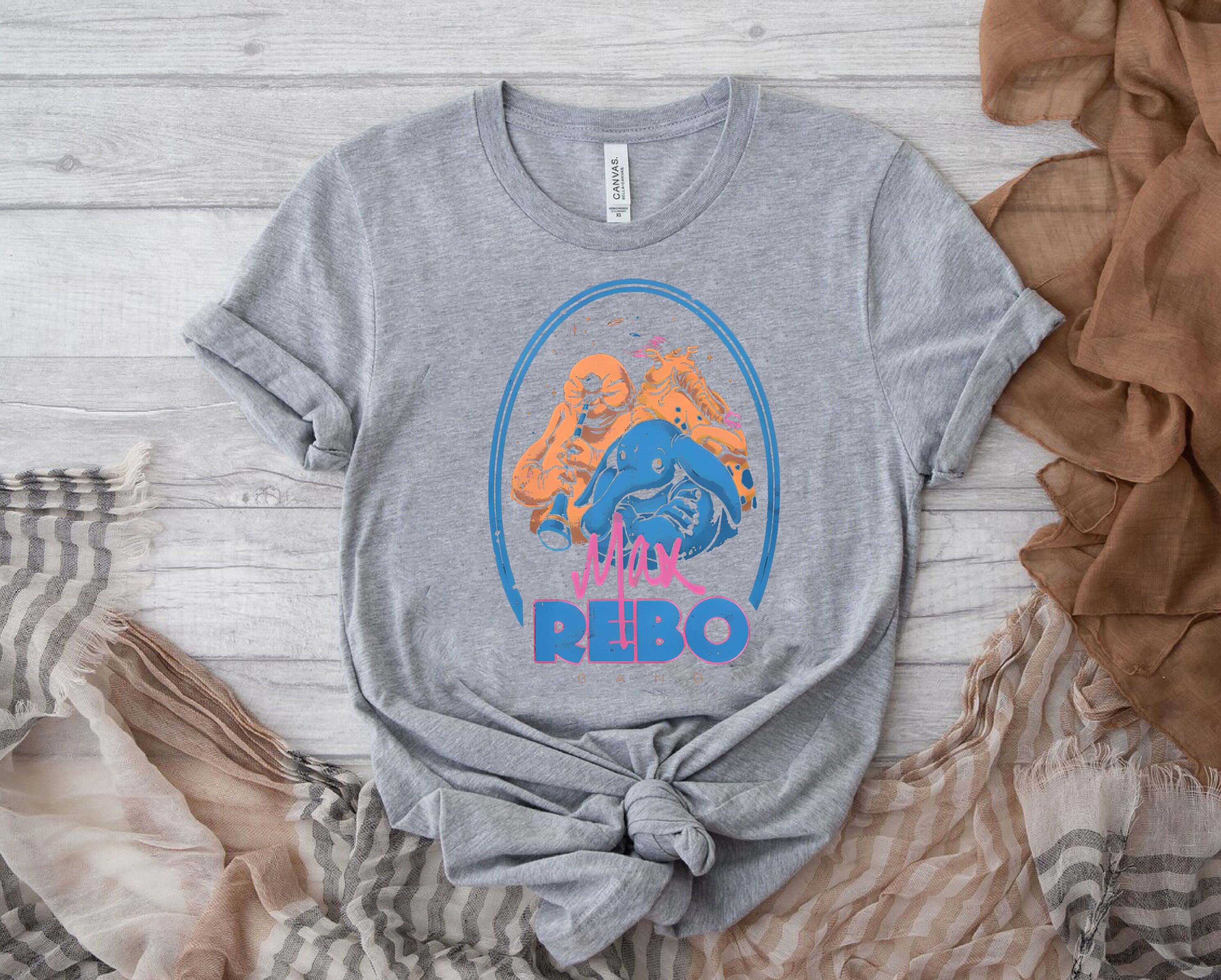 Vintage Star Wars Max Rebo Band Shirt, Star Wars Alien Music Band 