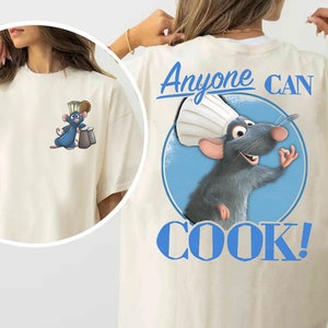 Vintage 2-Sided Disney Pixar Ratatouille Shirt, Remy Ratatouille Adventure T-shirt, Cute Remy Little Chef Cook Tee, Disneyland Trip Matching