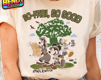 Vintage Disney Animal Kingdom So-Fari So Good Shirt, Mickey And Friends Tshirt, Disney Safari Mode Tee, Disneyland Family Vacation Trip