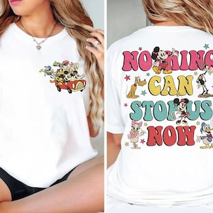 Retro Disney Mickey & Minnie&#39;S Runaway Railway Shirt, Nothing Can Stop Us Now T-shirt, Magic Kingdom Tee, Disneyland Family Matching Shirts