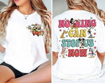 Camiseta retro Disney Mickey & Minnie'S Runaway Railway, Camiseta Nothing Can Stop Us Now, Camiseta Magic Kingdom, Camisetas a juego de la familia Disneyland