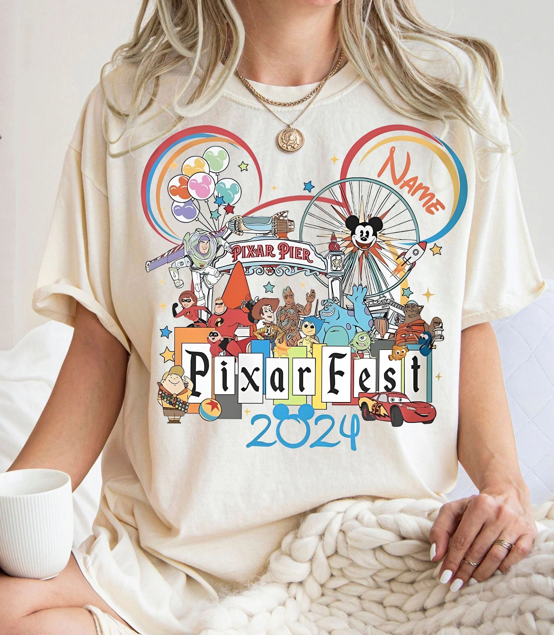 Retro Disney Pixar Fest 2025 Shirt, Toy Story Cars Monster Inc T