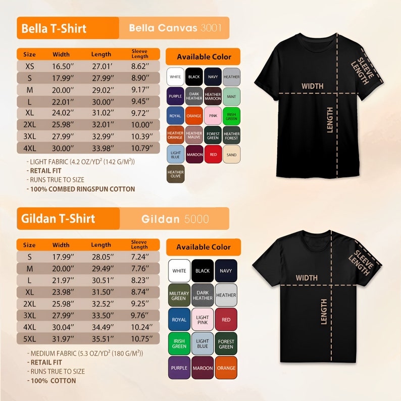 a t - shirt size guide for men and women