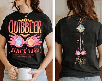 Retro 2-Sided Wizard School Shirt, Just As Sane As I Am Hp T-shirt, Retro Magic Wand Tee, Luna Shirt, Family Vacation Shirts, Pottery Shirt