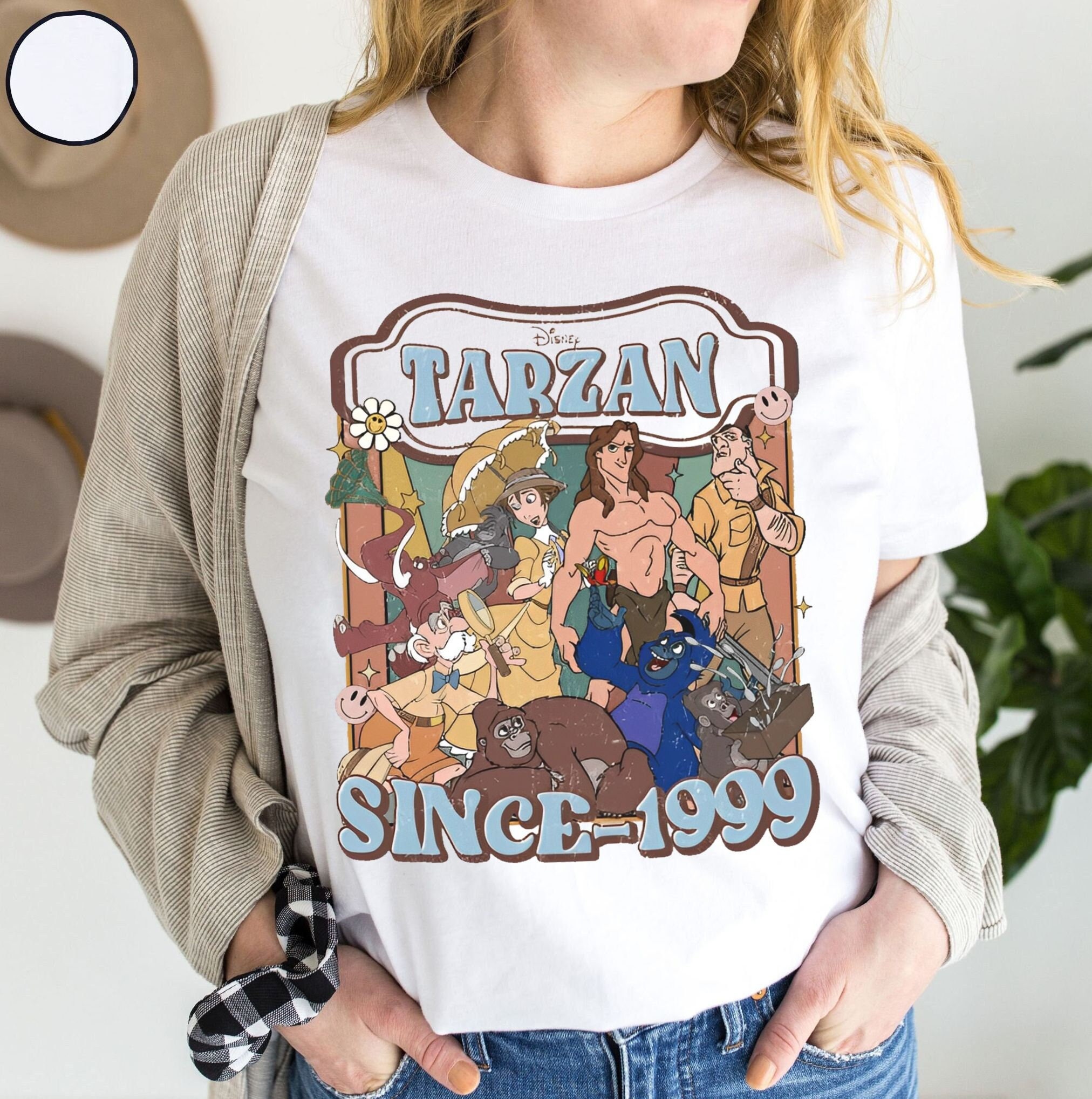 Vintage Disney Tarzan Since 1999 Shirt, Disney Tarzan Movie T 