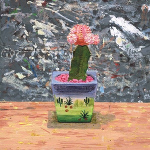 Kaktus Druck, Gemälde "Samson" von Adam Newton (Kunst, Pflanzendruck, Set von botanischen Drucken, Poster, Giclée Fine Art Druck)