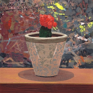 "Kaktus Druck, Gemälde ""Saul"" von Adam Newton (Kunst aus den 1960ern)