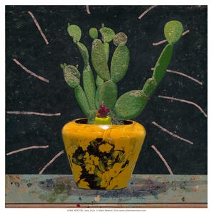 Kaktus Druck, Gemälde "Louis" von Adam Newton (Kunst, Pflanzendruck, botanisches Set, Fine Art Print, Poster)