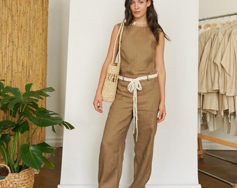 LINEN JUMPSUIT