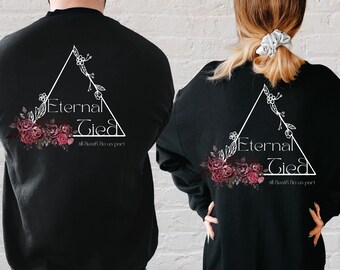 MR MRS Matching Sweatshirt | Eternaly Tied | Till death do us part | Wedding sweatshirt | Gift for Bride and Groom | Rose Design