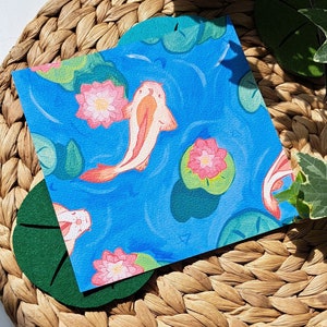 Carte postale carpe koi