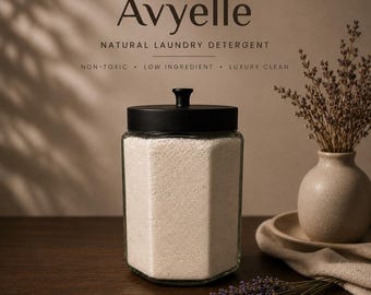 Natural Laundry Detergent | Low Ingredient |Sensitive Skin Safe | Lavender Scent | Avyelle