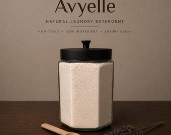 Natural Laundry Detergent | Low Ingredient |Sensitive Skin Safe | Lavender Scent | Avyelle
