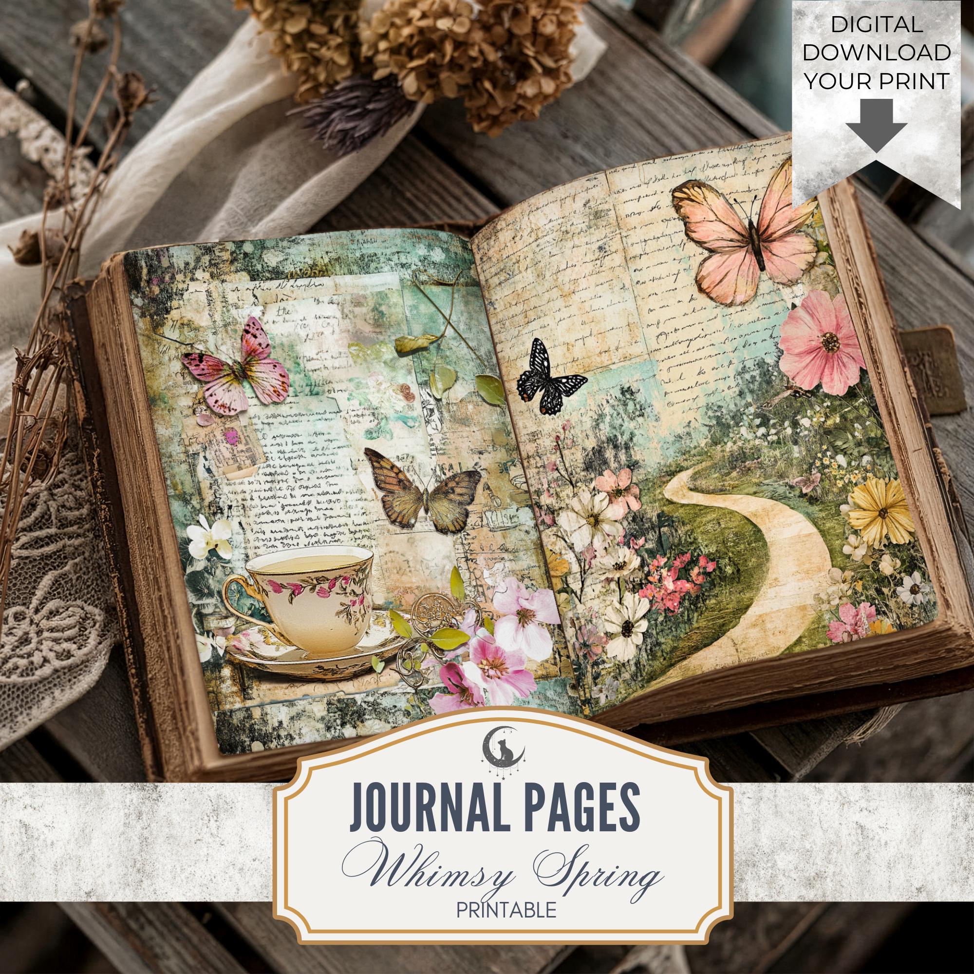 Pdf free junk journal pages - Etsy 日本