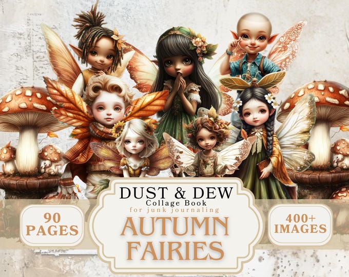 Ephemera Autumn Whimsical Fairies Bundle Fall Wonderland Pixie World ...