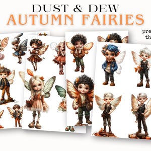 Ephemera Autumn Whimsical Fairies Bundle Fall Wonderland Pixie World ...